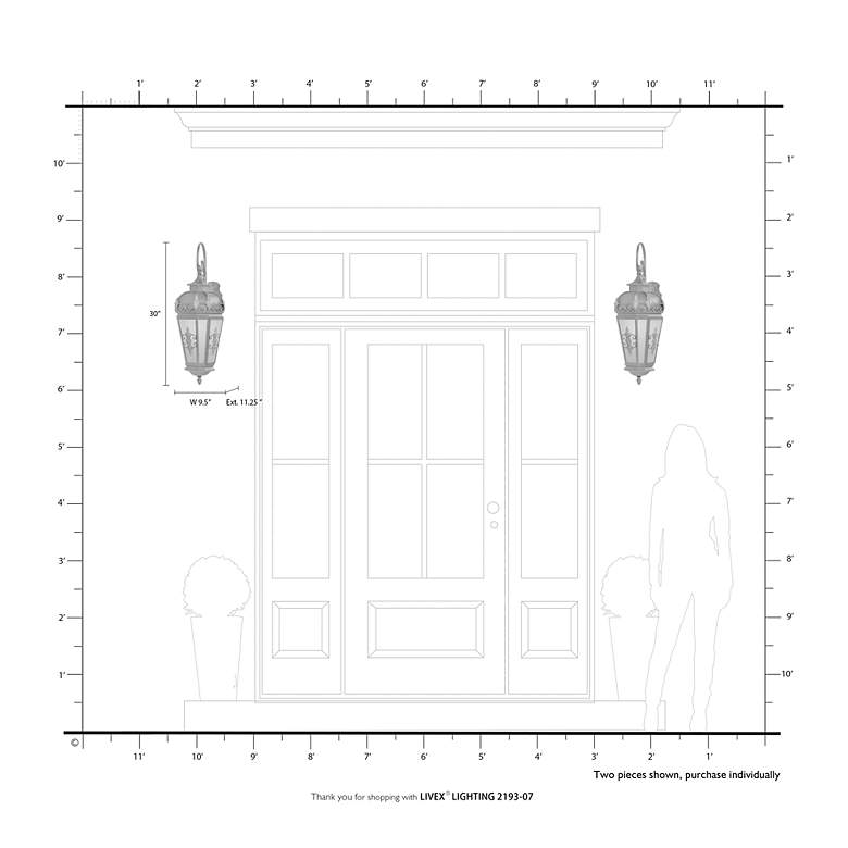 Image 3 1 Light Bronze Outdoor Wall Lantern more views