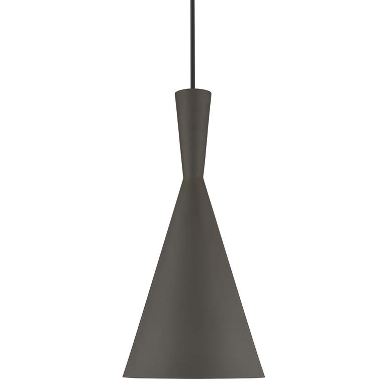 Image 7 1 Light Bronze Pendant with Antique Brass Finish Accents more views