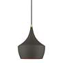 3_1 Light Bronze Pendant with Antique Brass Finish Accents more views