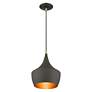 5_1 Light Bronze Pendant with Antique Brass Finish Accents more views