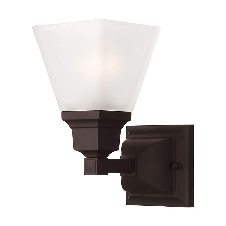 Image 3 1 Light Bronze Wall Sconce more views