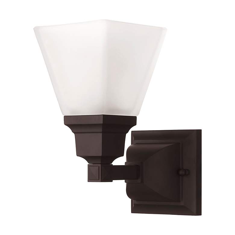 Image 4 1 Light Bronze Wall Sconce more views