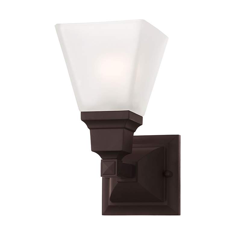 Image 5 1 Light Bronze Wall Sconce more views