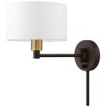 Livex Lighting Swing Arm Wall Lamps Bronze Collection