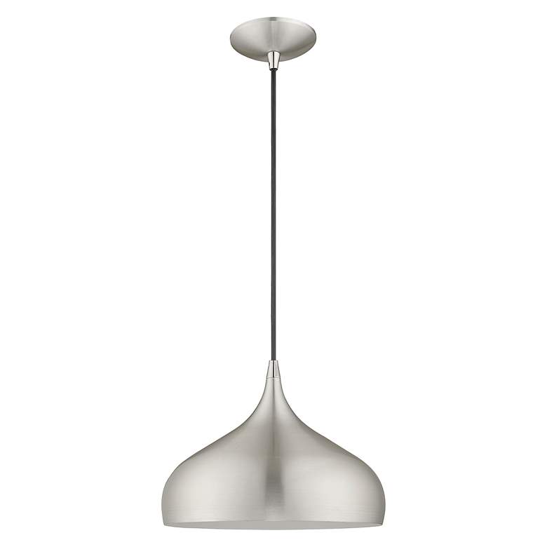 Image 4 1 Light Brushed Aluminum Mini Pendant more views