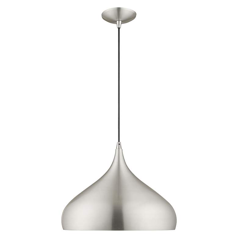Image 5 1 Light Brushed Aluminum Mini Pendant more views