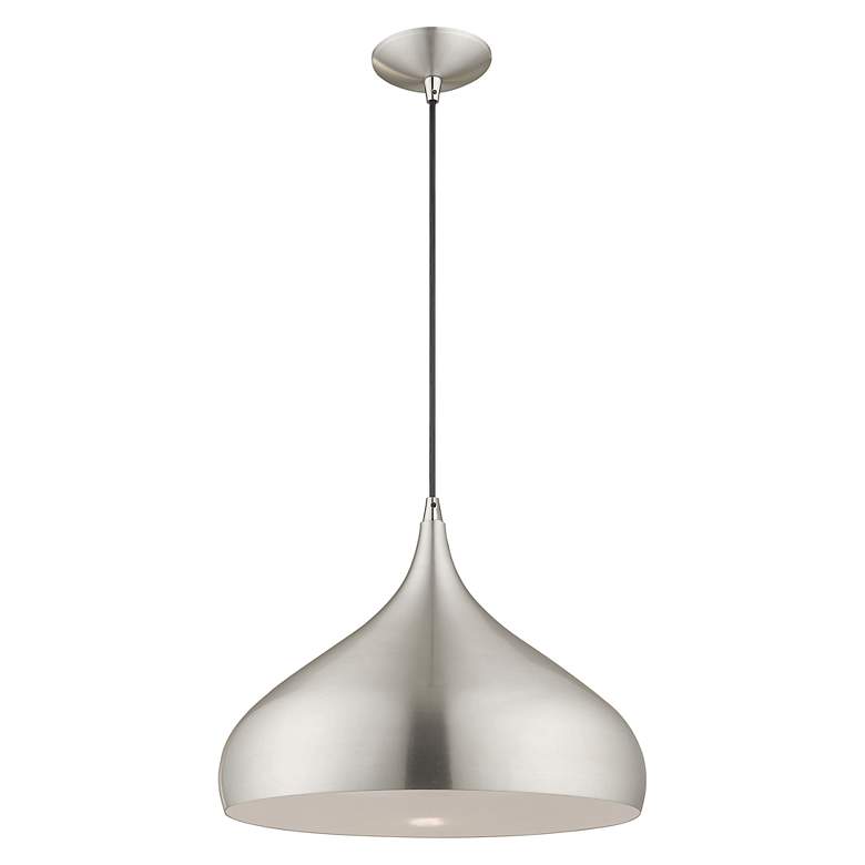 Image 6 1 Light Brushed Aluminum Mini Pendant more views