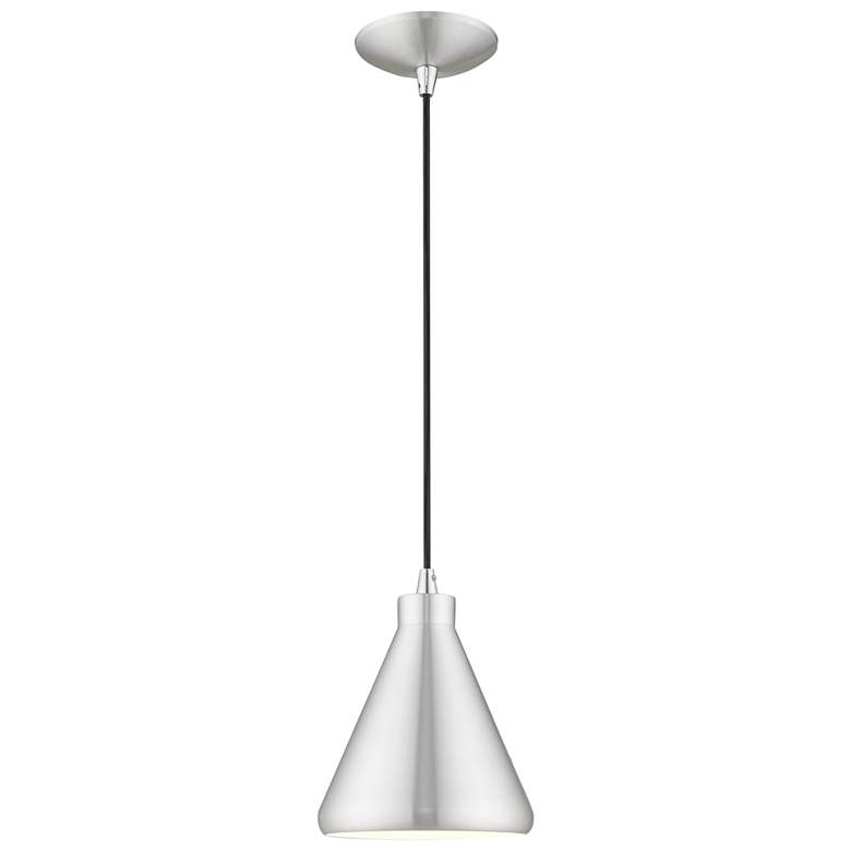 Image 1 1 Light Brushed Aluminum Mini Pendant