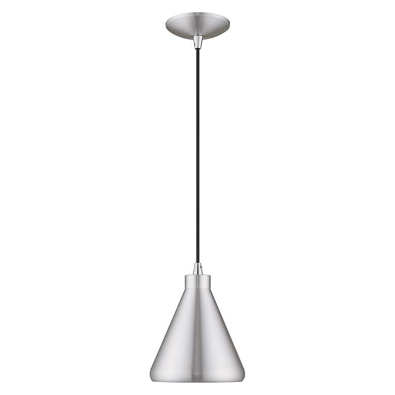 Image 5 1 Light Brushed Aluminum Mini Pendant more views