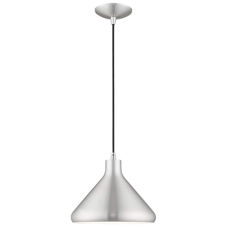 Image 1 1 Light Brushed Aluminum Mini Pendant