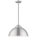 Livex Lighting Metal Shade Mini Pendants Silver Collection
