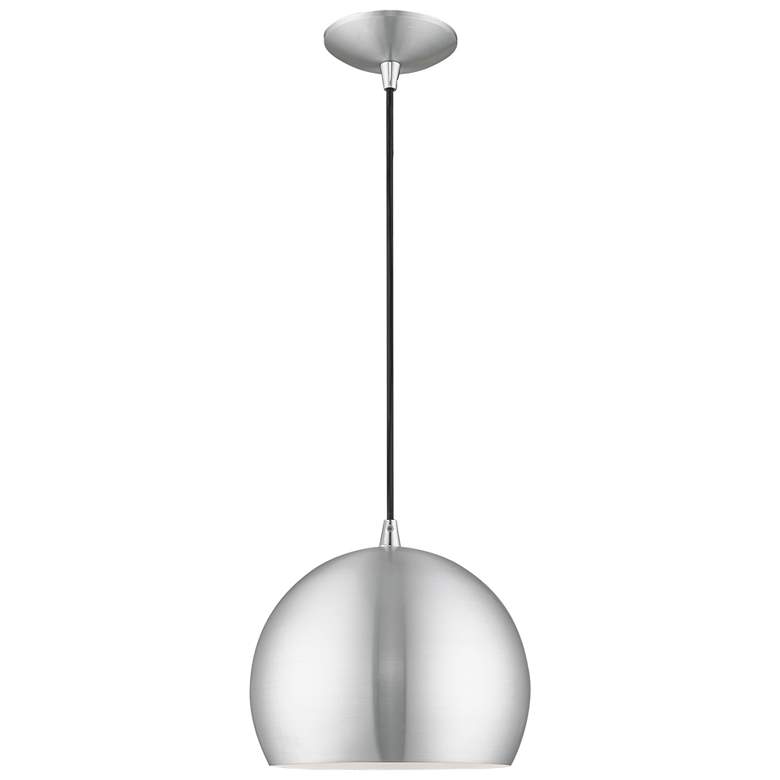 Image 1 1 Light Brushed Aluminum Mini Pendant
