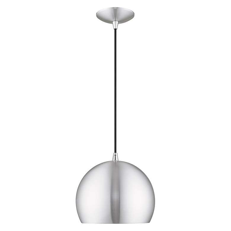 Image 5 1 Light Brushed Aluminum Mini Pendant more views