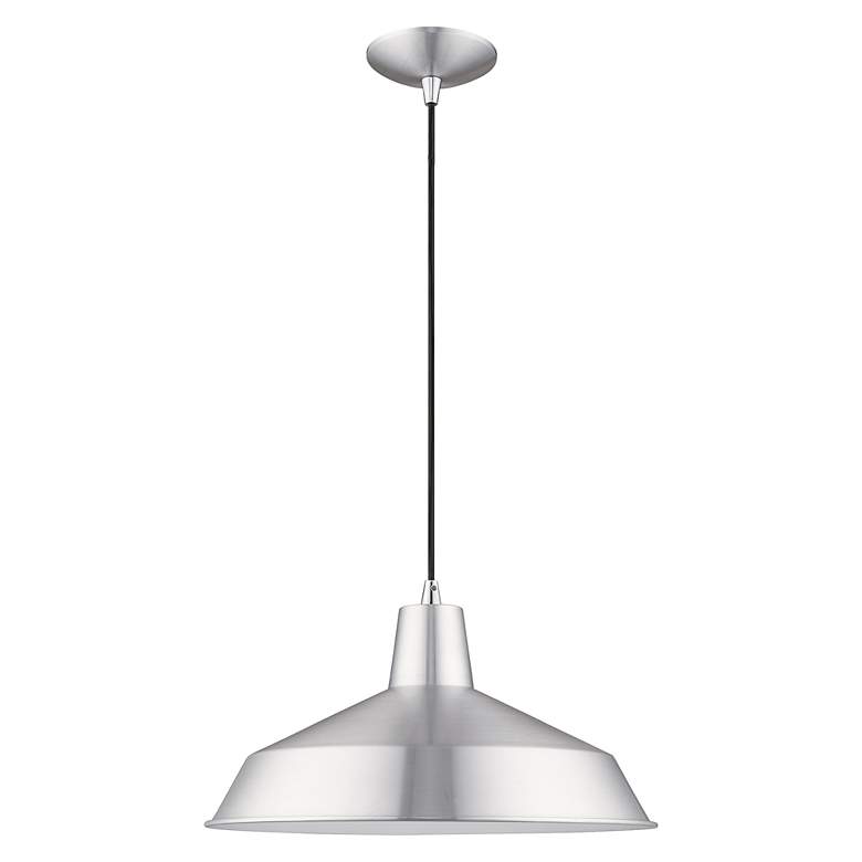 Image 4 1 Light Brushed Aluminum Mini Pendant more views
