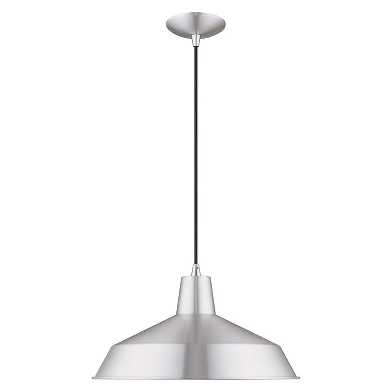 Image 5 1 Light Brushed Aluminum Mini Pendant more views