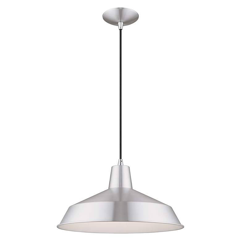 Image 6 1 Light Brushed Aluminum Mini Pendant more views