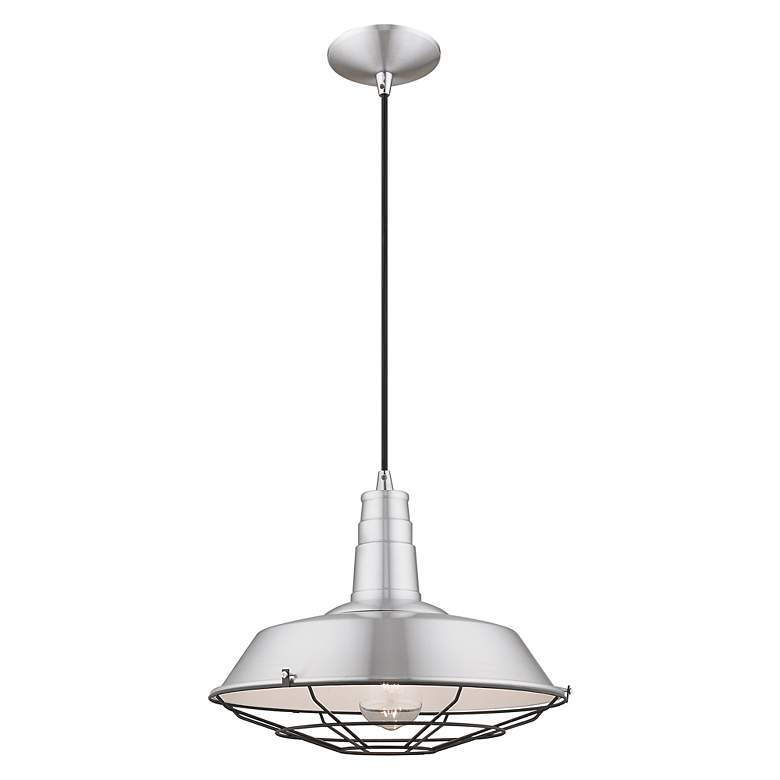 Image 6 1 Light Brushed Aluminum Mini Pendant more views