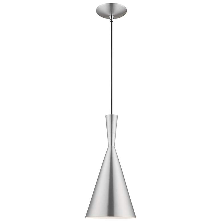 Image 1 1 Light Brushed Aluminum Mini Pendant