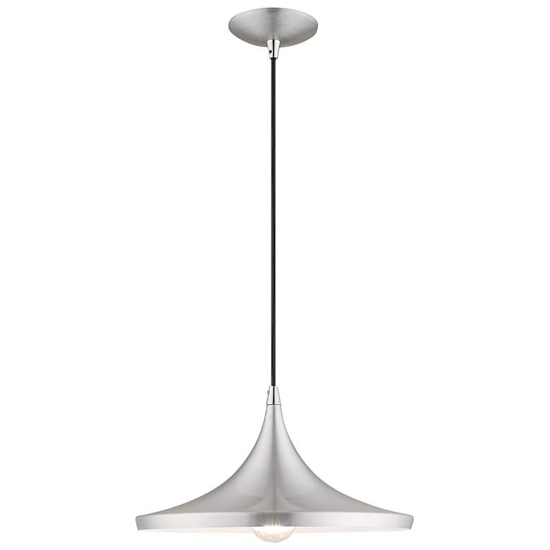 Image 1 1 Light Brushed Aluminum Mini Pendant