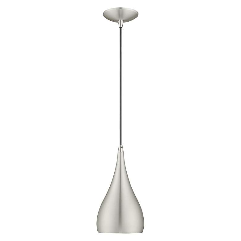 Image 4 1 Light Brushed Aluminum Mini Pendant more views