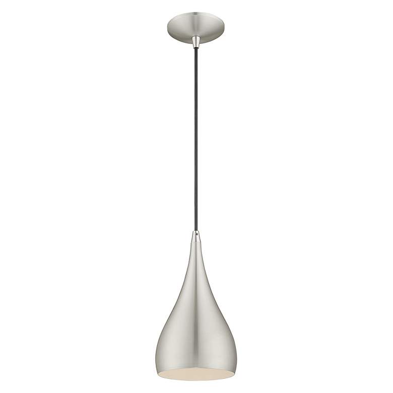 Image 5 1 Light Brushed Aluminum Mini Pendant more views