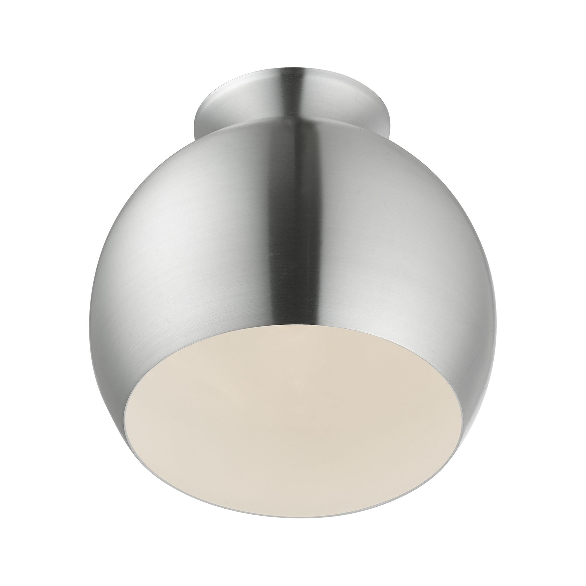 Image 5 1 Light Brushed Aluminum Semi-Flush more views
