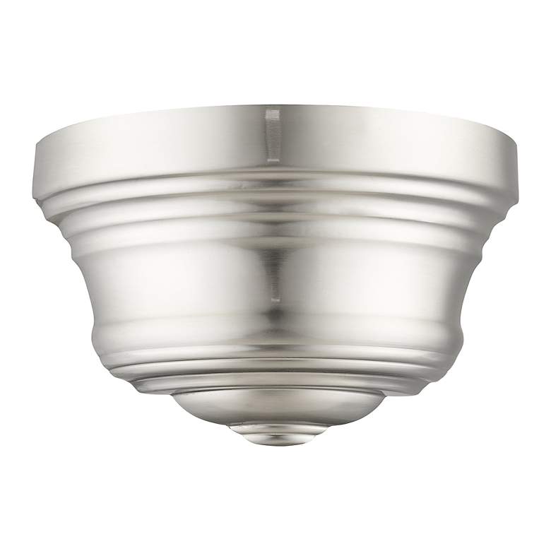 Image 3 1 Light Brushed Nickel ADA Sconce with Gold Finish Inside more views