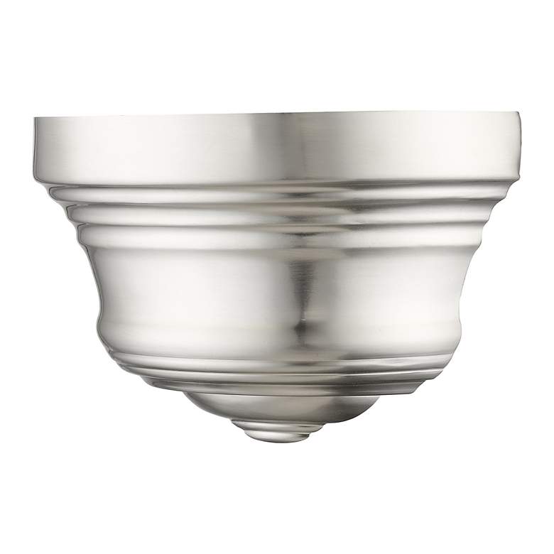 Image 4 1 Light Brushed Nickel ADA Sconce with Gold Finish Inside more views