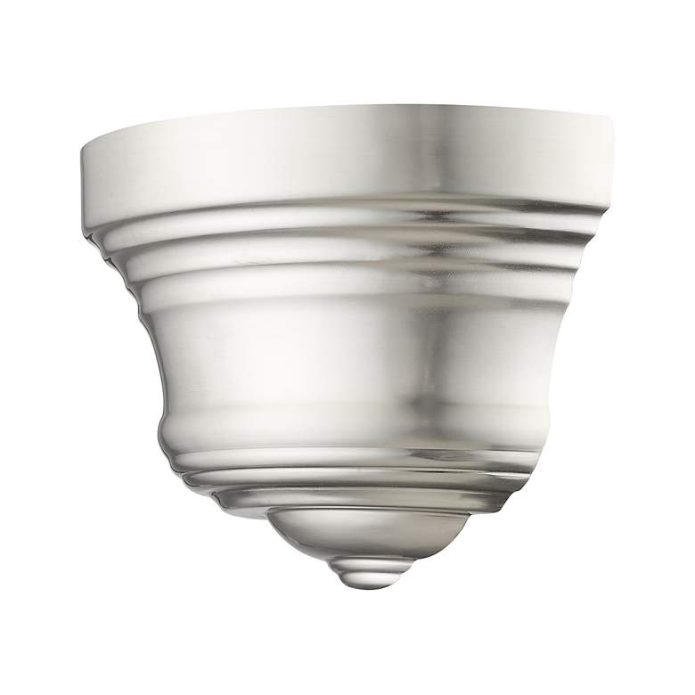 Image 6 1 Light Brushed Nickel ADA Sconce with Gold Finish Inside more views