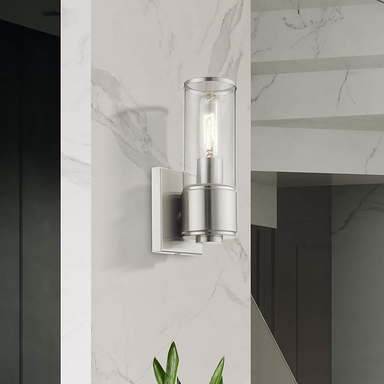 Image 1 1 Light Brushed Nickel ADA Sconce