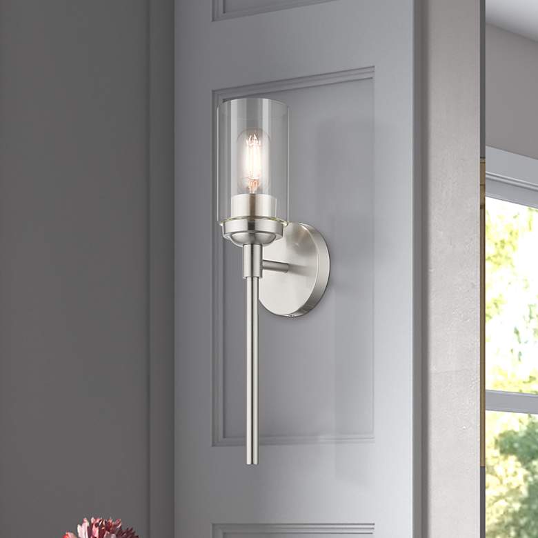 Image 1 1 Light Brushed Nickel ADA Sconce