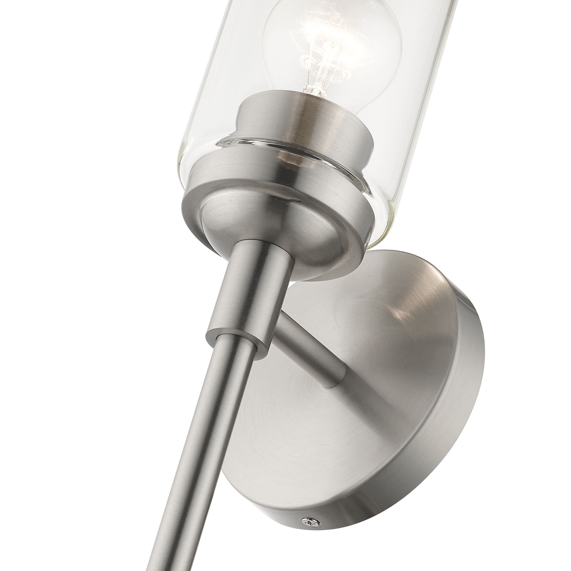 1 Light Brushed Nickel ADA Sconce