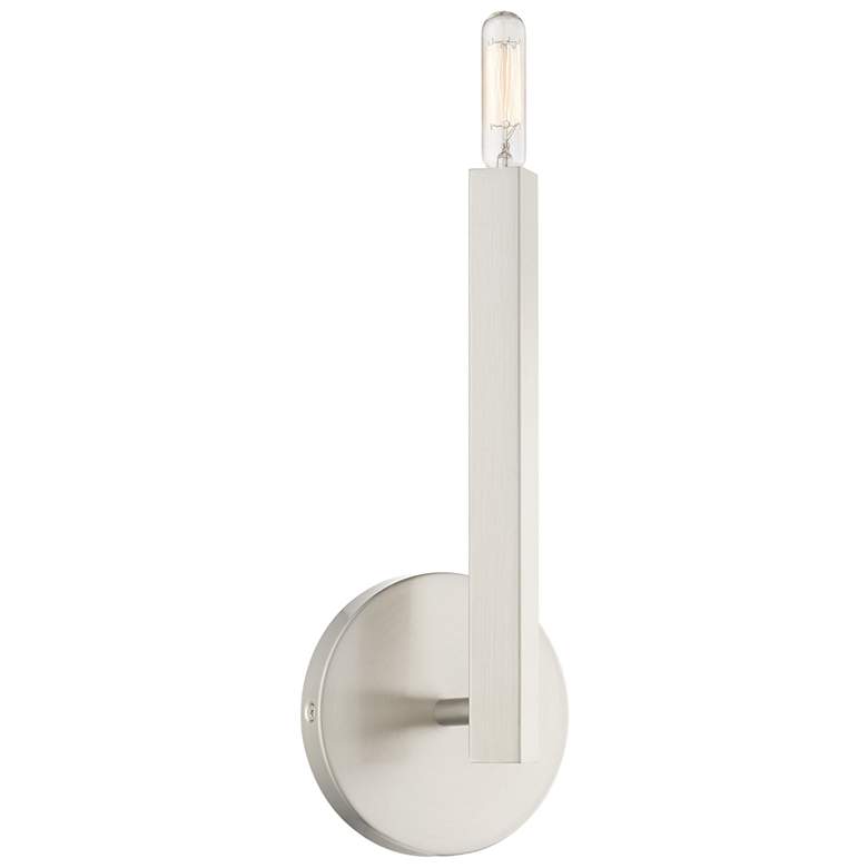 Image 1 1 Light Brushed Nickel ADA Sconce