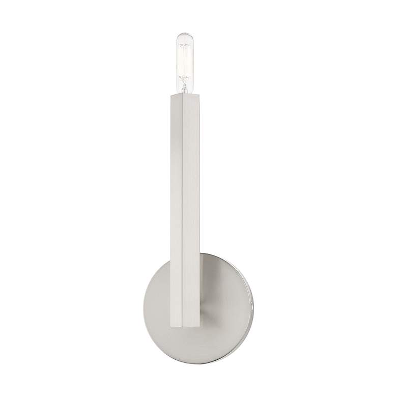 Image 4 1 Light Brushed Nickel ADA Sconce more views