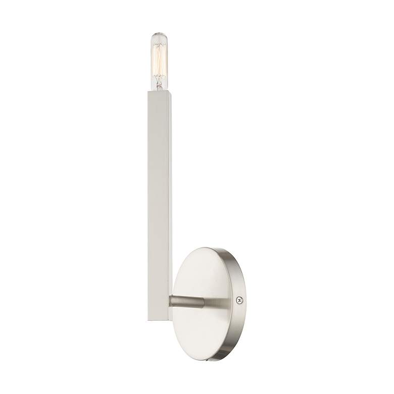 Image 6 1 Light Brushed Nickel ADA Sconce more views