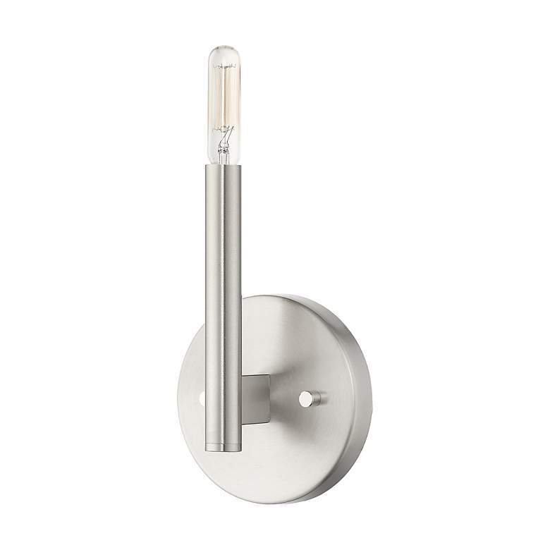 Image 3 1 Light Brushed Nickel ADA Sconce more views