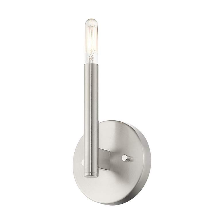 Image 4 1 Light Brushed Nickel ADA Sconce more views