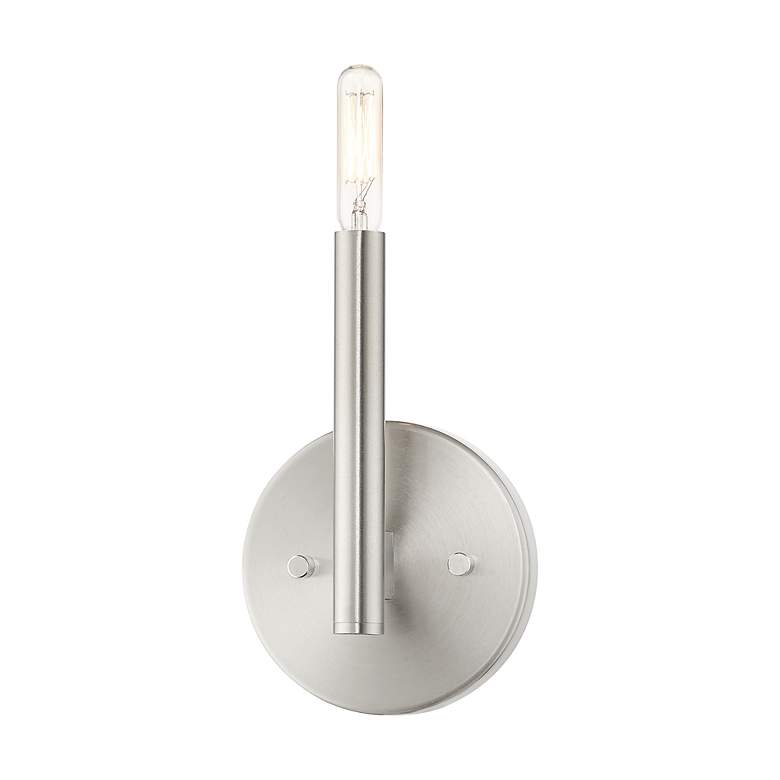Image 5 1 Light Brushed Nickel ADA Sconce more views