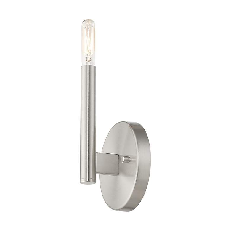 Image 7 1 Light Brushed Nickel ADA Sconce more views