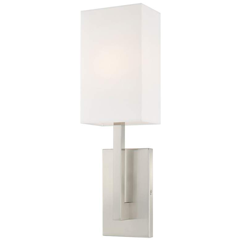 Image 2 1 Light Brushed Nickel ADA Wall Sconce