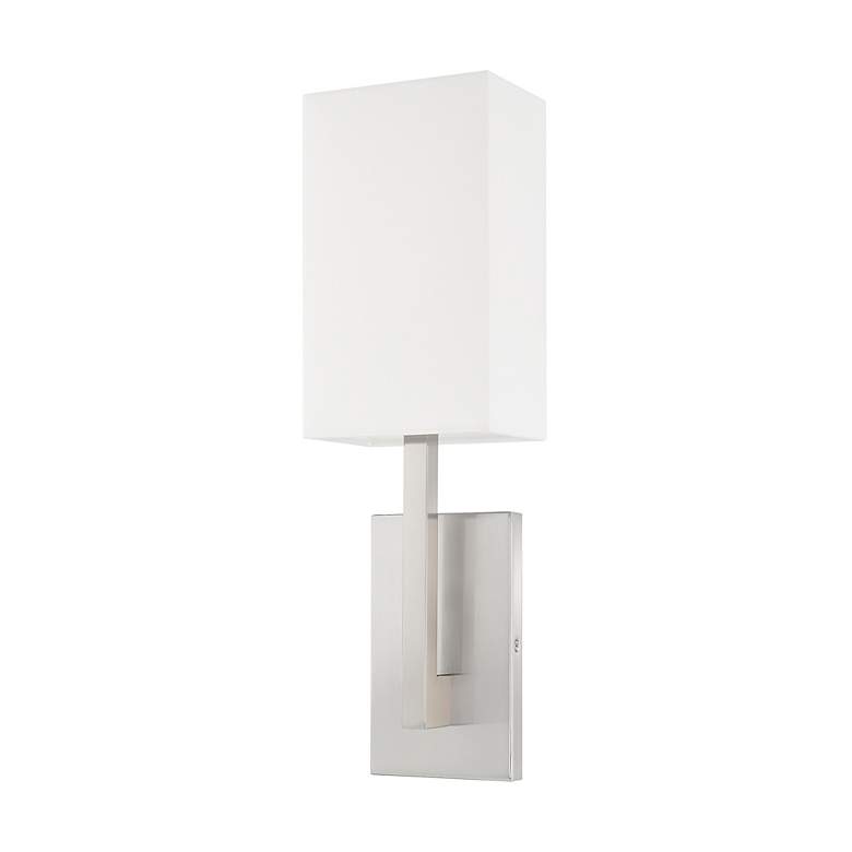 Image 3 1 Light Brushed Nickel ADA Wall Sconce more views