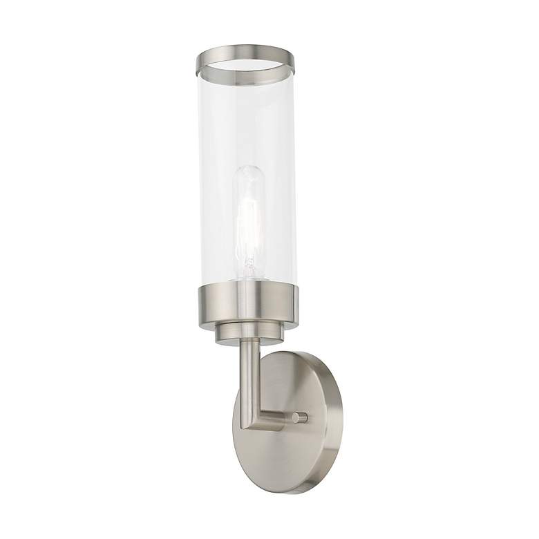 Image 5 1 Light Brushed Nickel ADA Wall Sconce more views