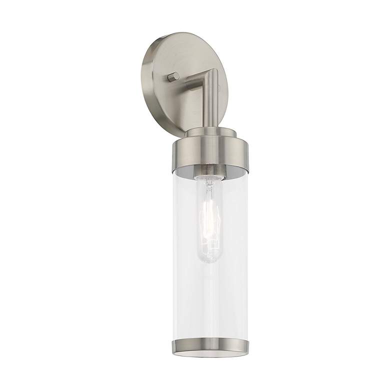Image 7 1 Light Brushed Nickel ADA Wall Sconce more views