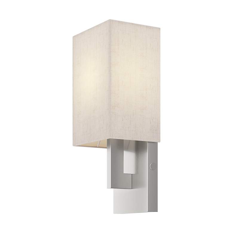 Image 4 1 Light Brushed Nickel ADA Wall Sconce more views