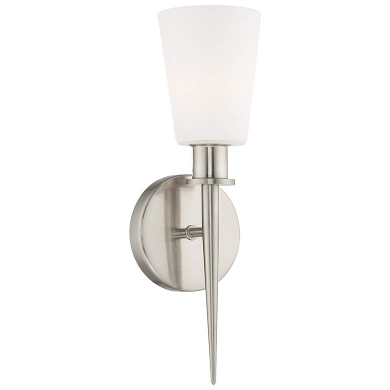 Image 1 1 Light Brushed Nickel ADA Wall Sconce