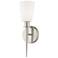 1 Light Brushed Nickel ADA Wall Sconce