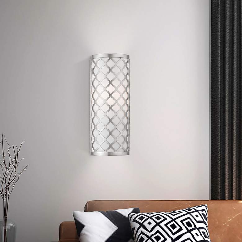 Image 1 1 Light Brushed Nickel ADA Wall Sconce