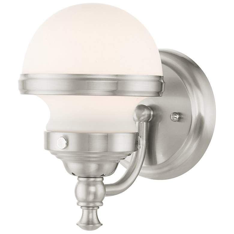 Image 2 1 Light Brushed Nickel Bath Light