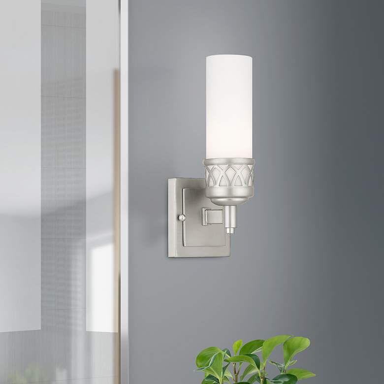 Image 1 1 Light Brushed Nickel Bath Vanity