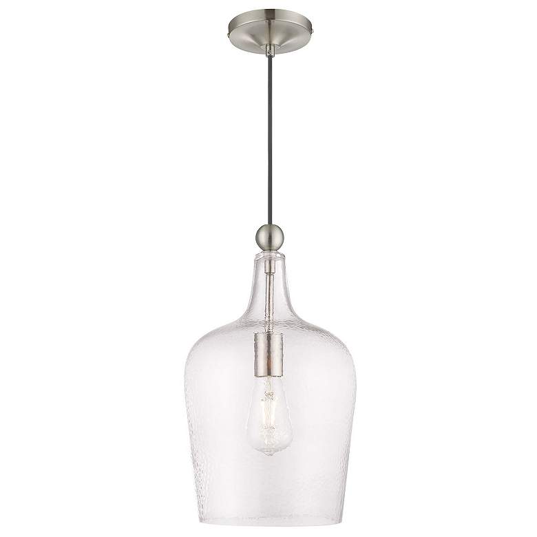 Image 1 1 Light Brushed Nickel Mini Pendant